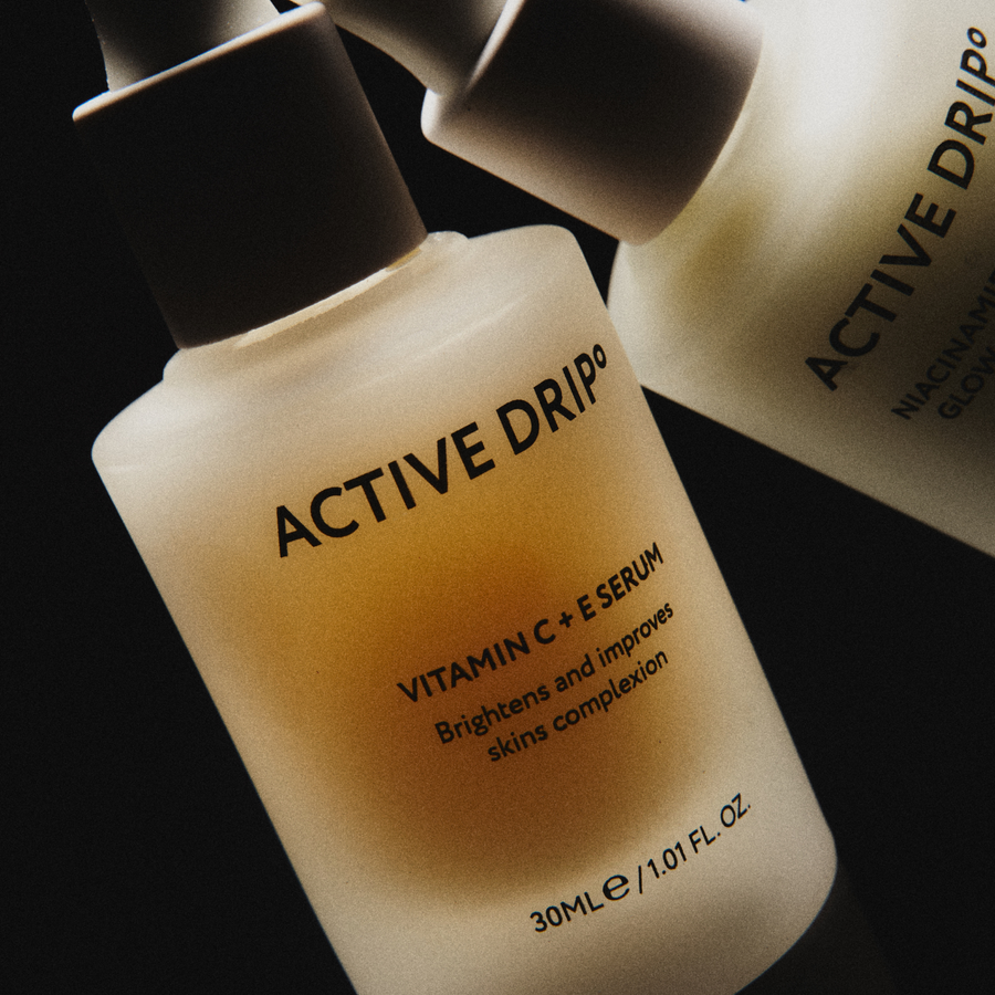 Active Drip C + E Drip serum in a festive gift styling